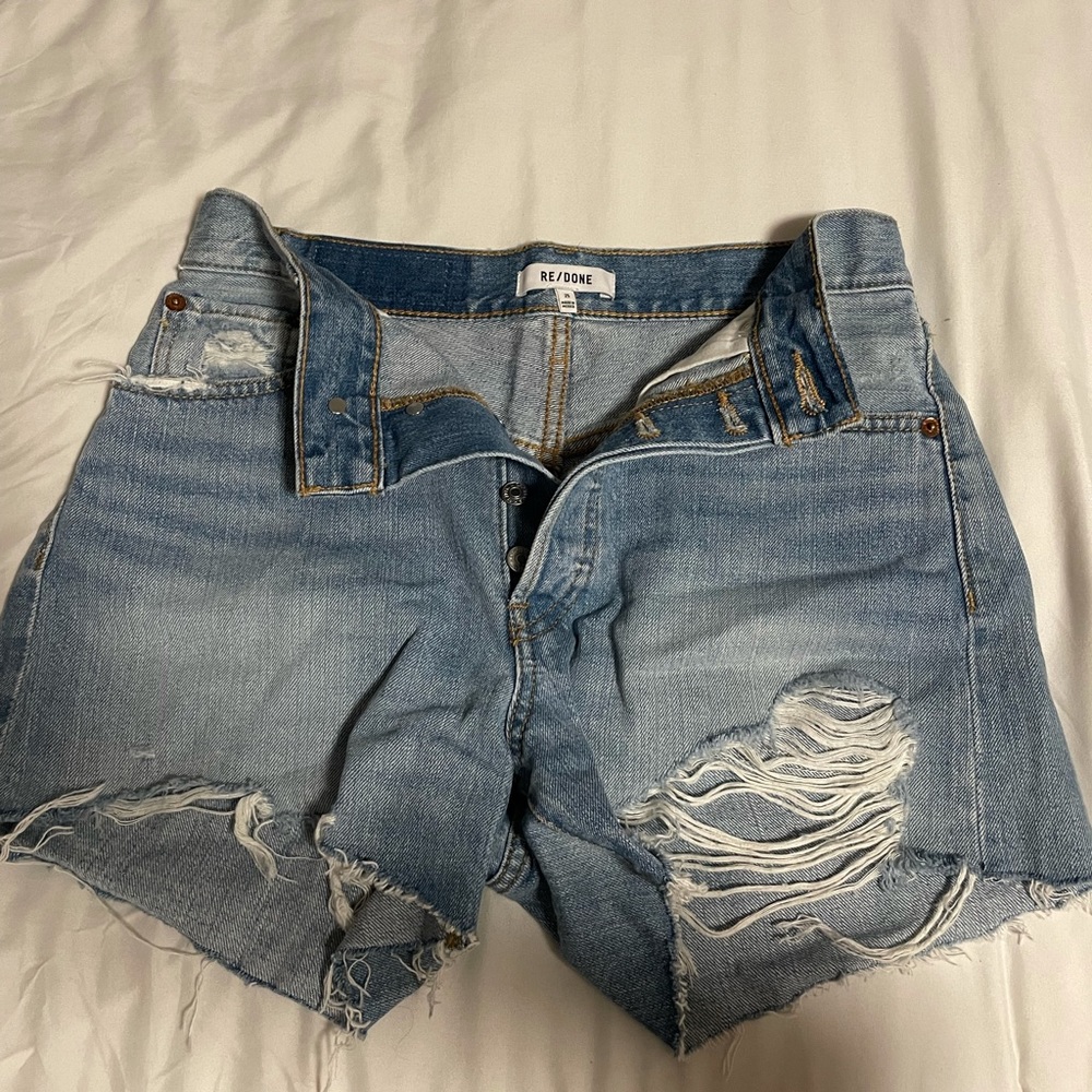 Re/Done Jean shorts